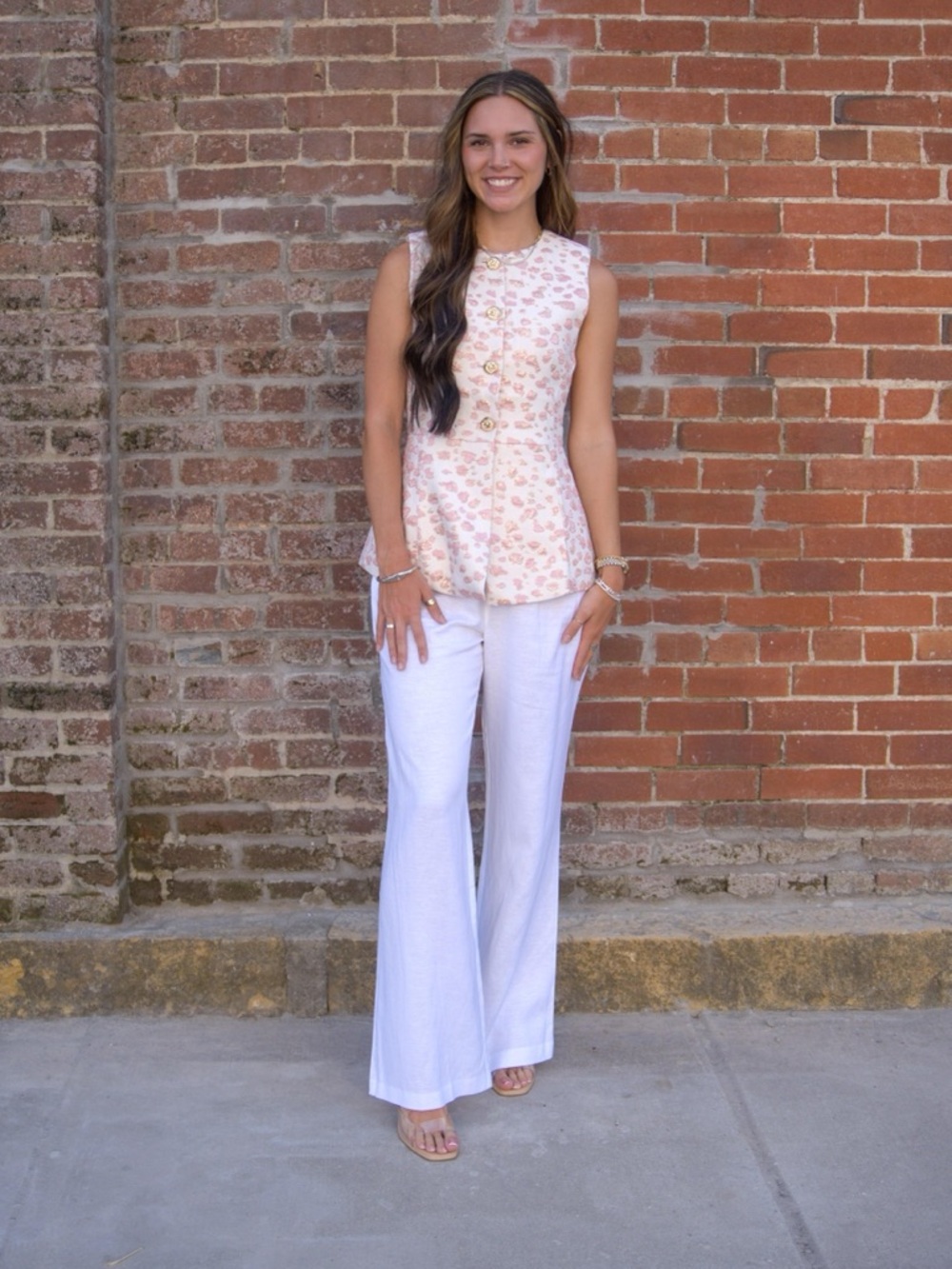 Abstract Pattern Jacquard Top